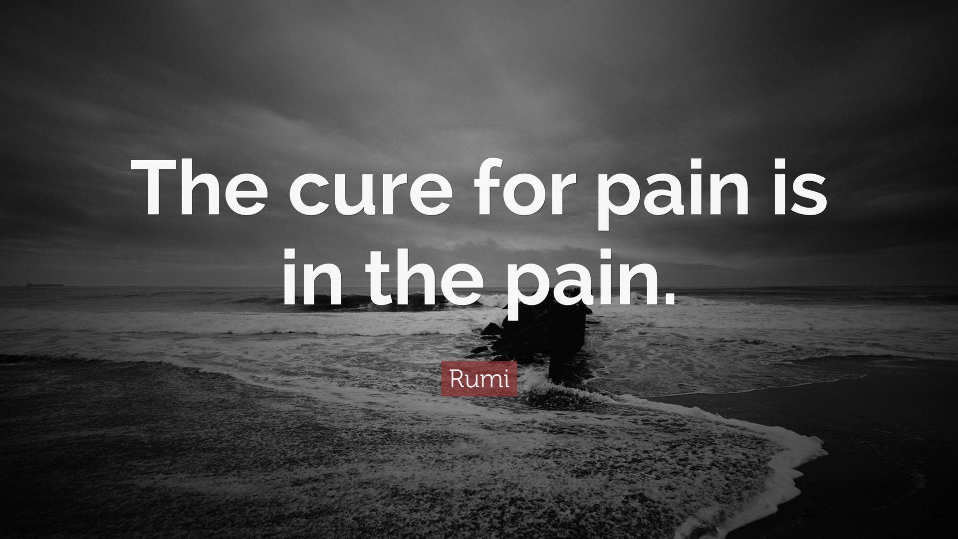 Pain Quote About Cure Background