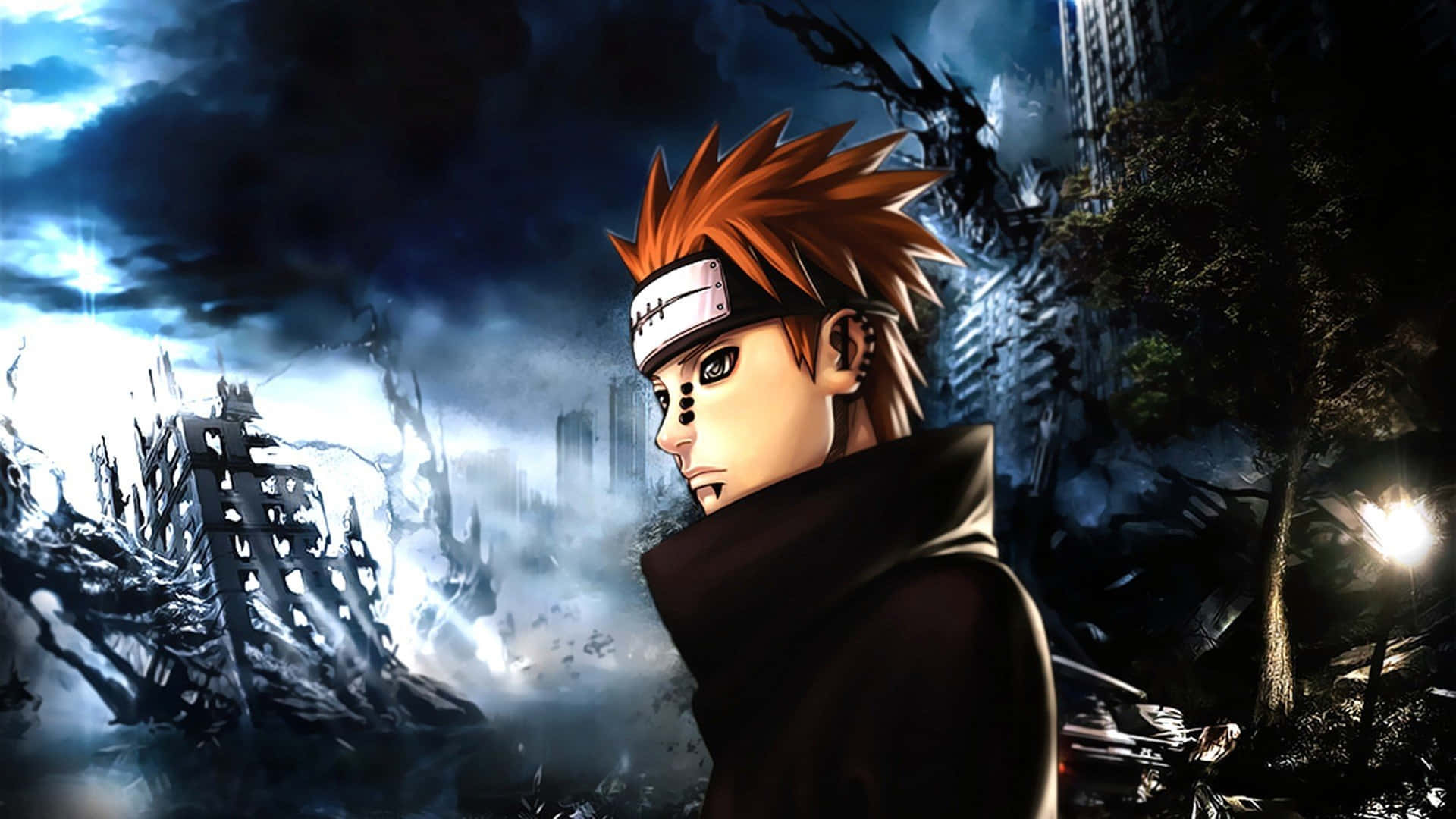 “pain's Ultimate Power: Shinra Tensei” Background