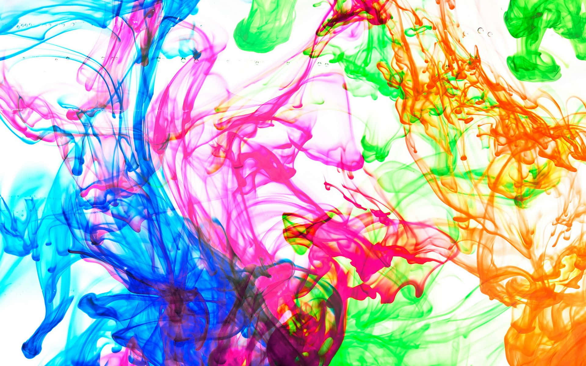 Paint Drip Colorful Underwater Effect Background