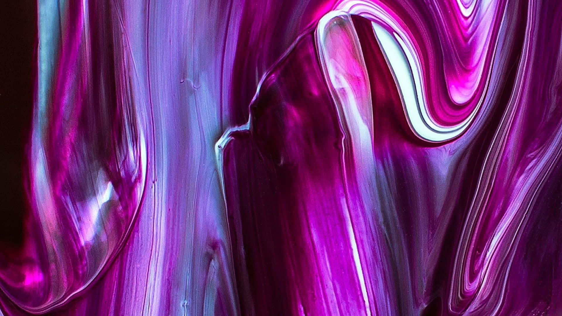 Paint Drip Glossy Violet Tones Background
