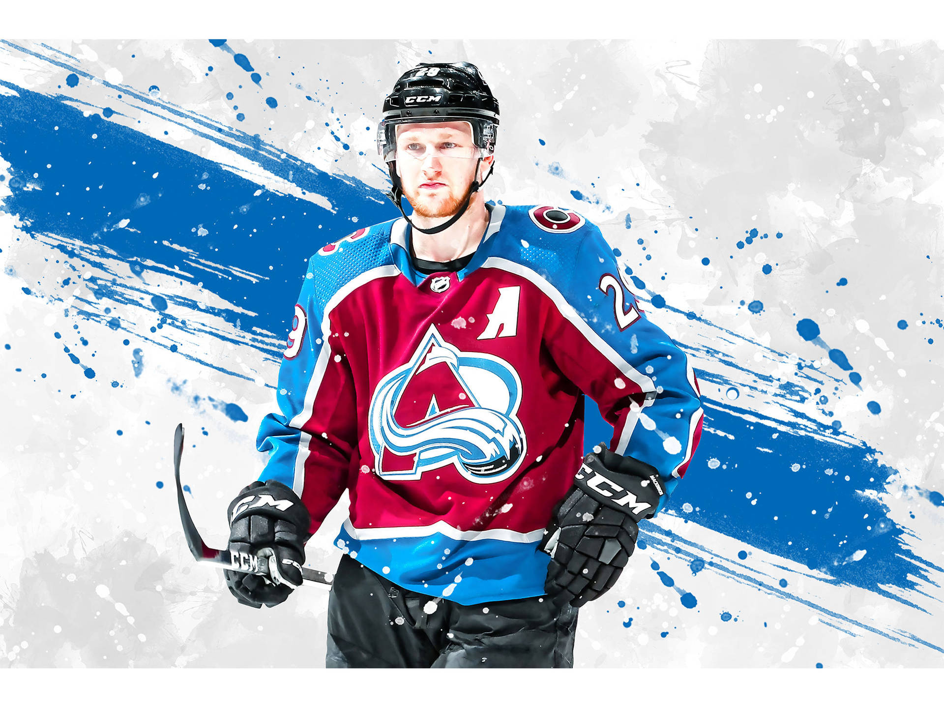 Paint Graphic Art Nathan Mackinnon Background