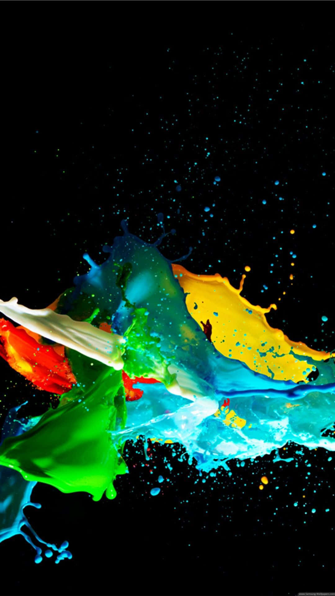 Paint Splash Super Amoled Display Background