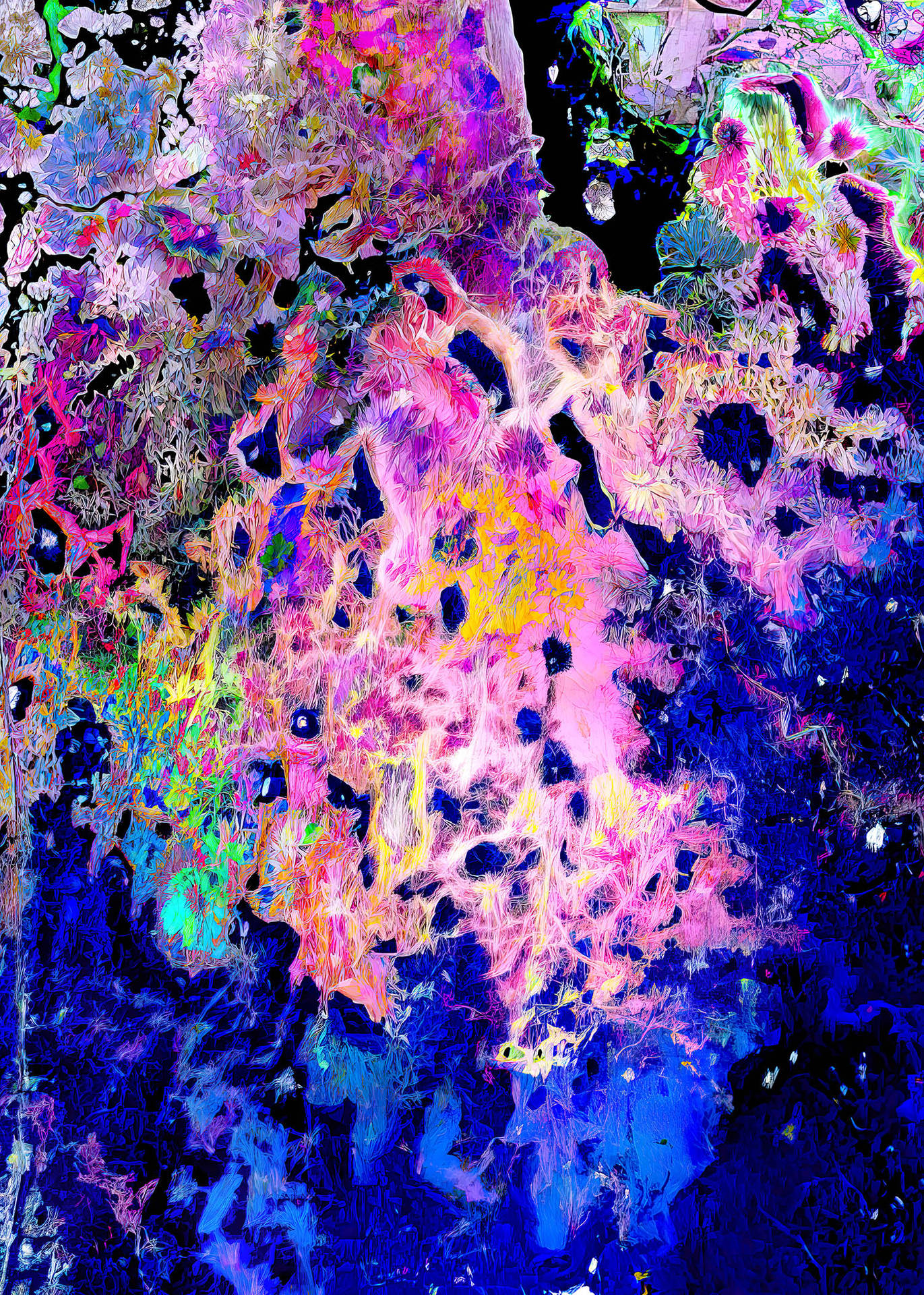 Paint Splatter Aesthetic Dark Spots Background