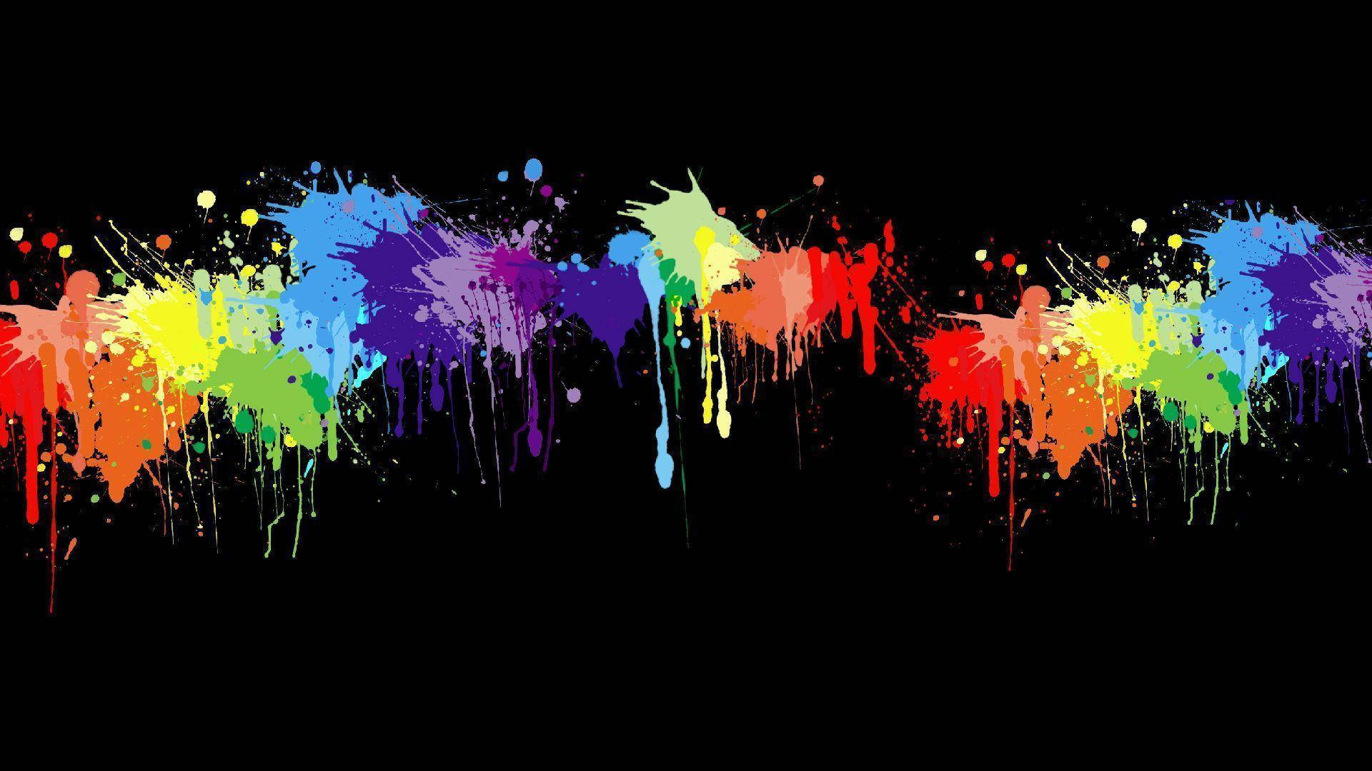 Paint Splatter Aesthetic Minimalist Background