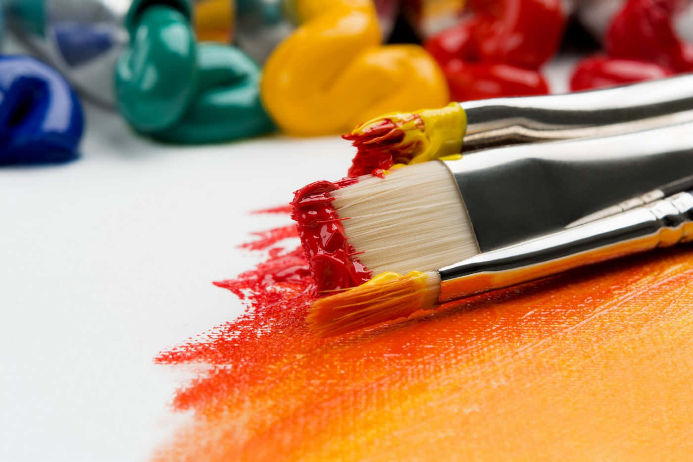 Paintbrushes With Exemplary Output Background