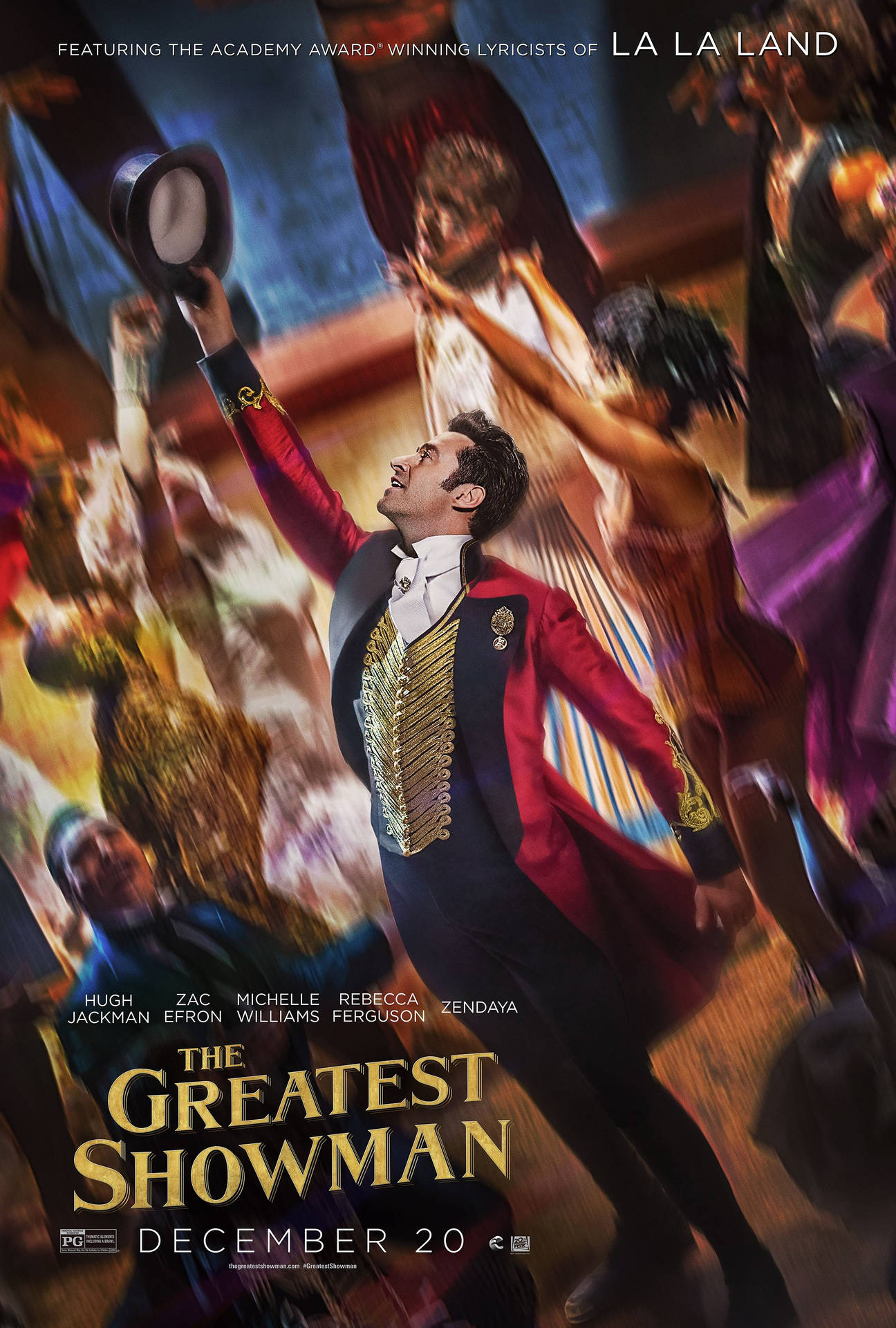 Painted Art Of The Greatest Showman Background