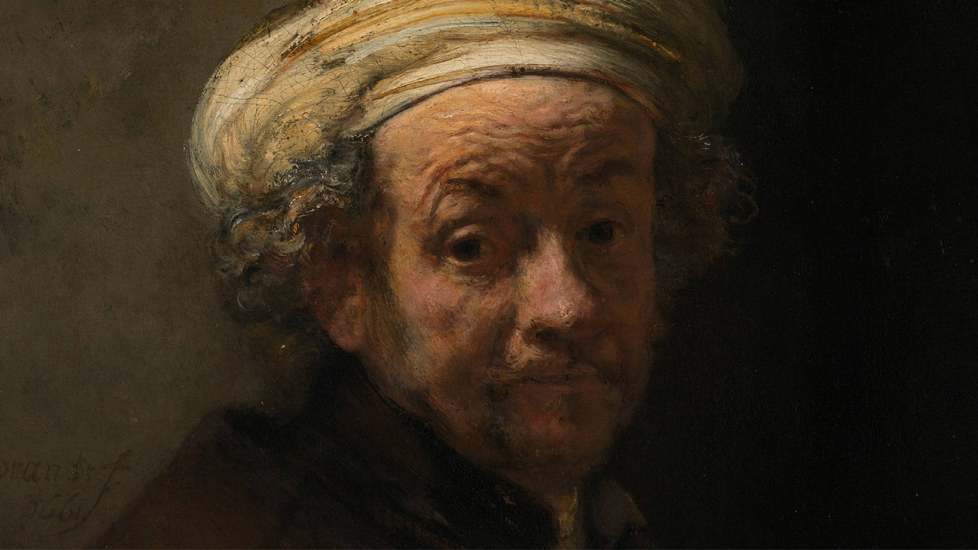 Painted Artwork By Rembrandt Background