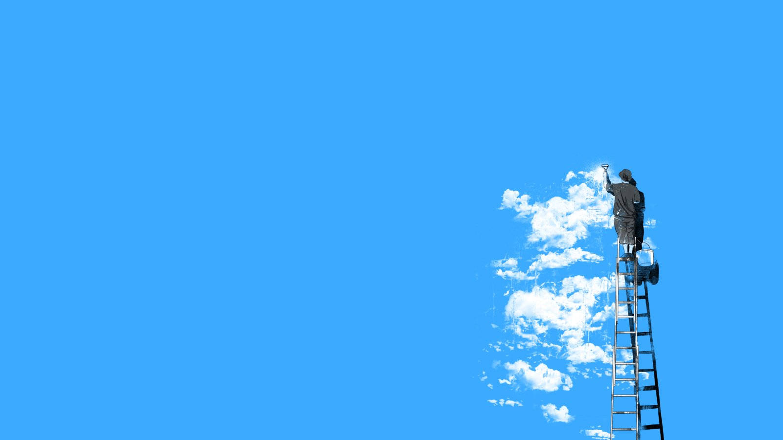 Painted Clouds Full Hd 1600x900 Background