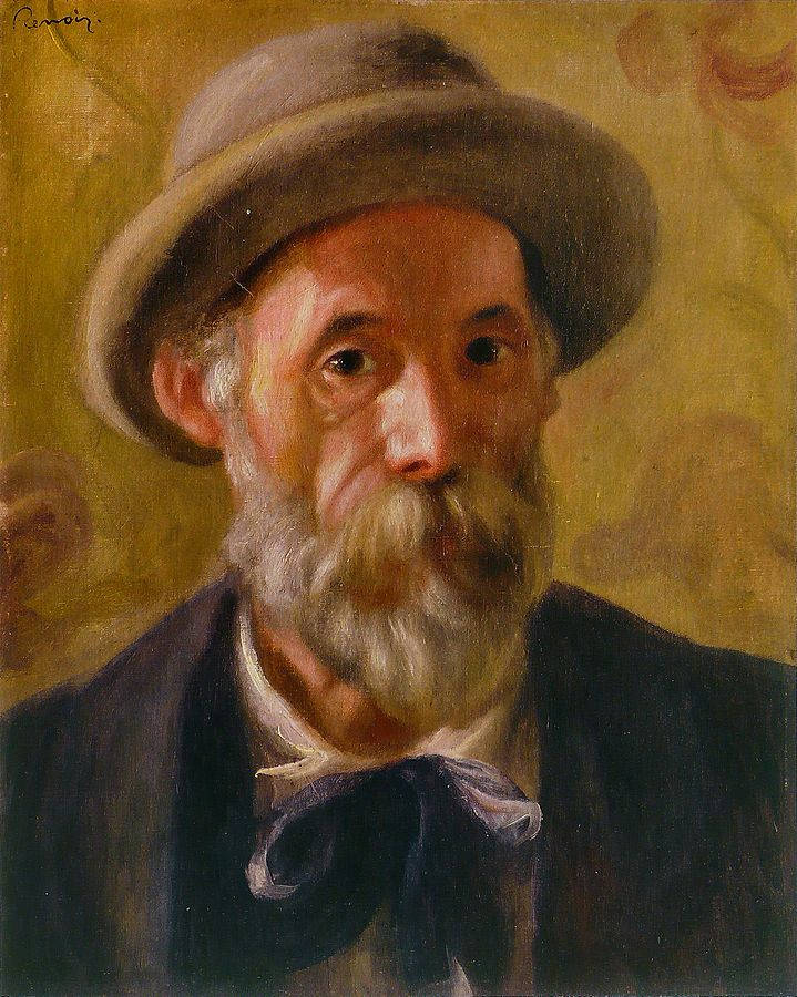 Painted Portrait Of Renoir Background