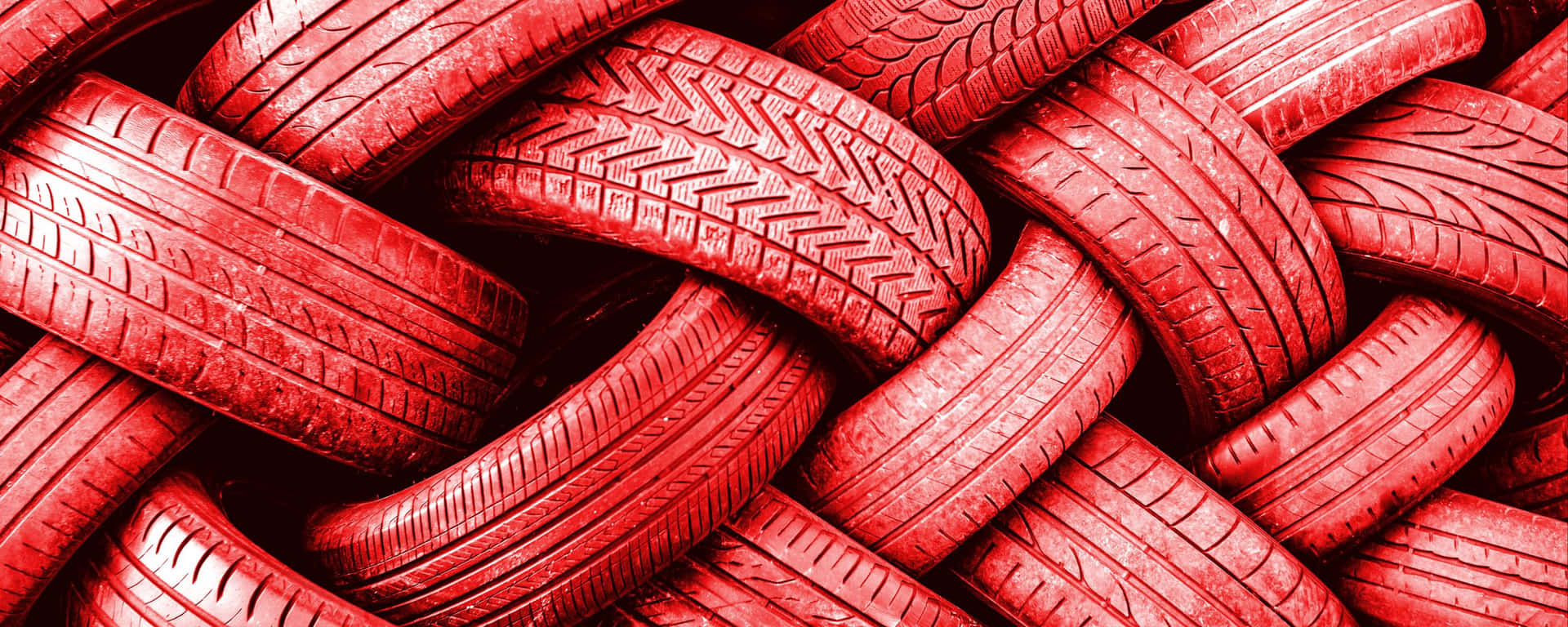 Painted Wheel Tires Red Ultra Wide Hd Background
