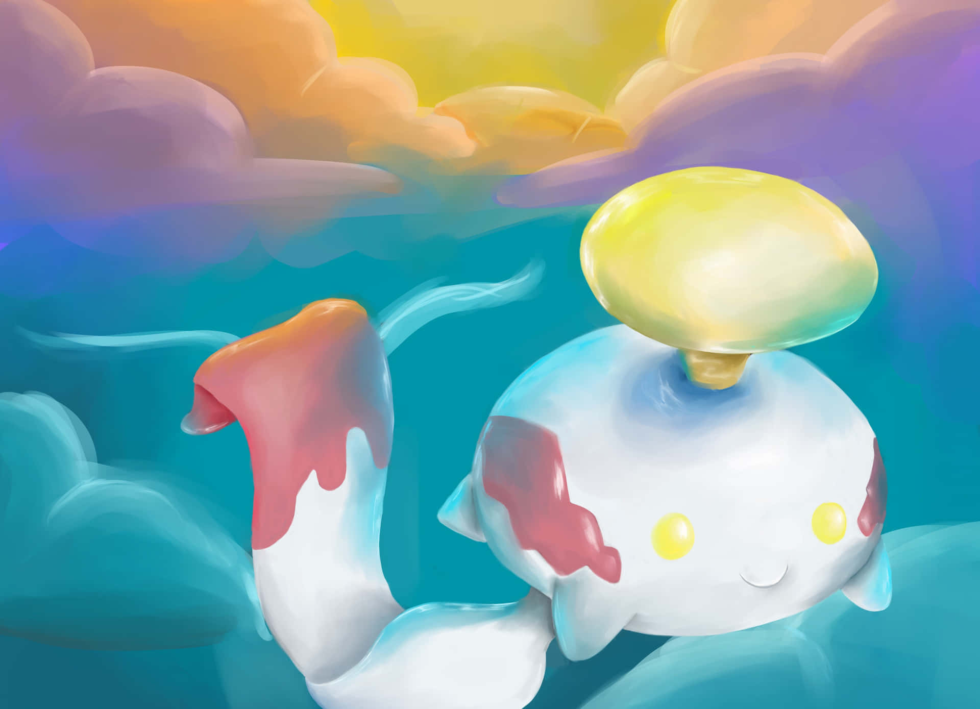 Painting Of Chimecho Background