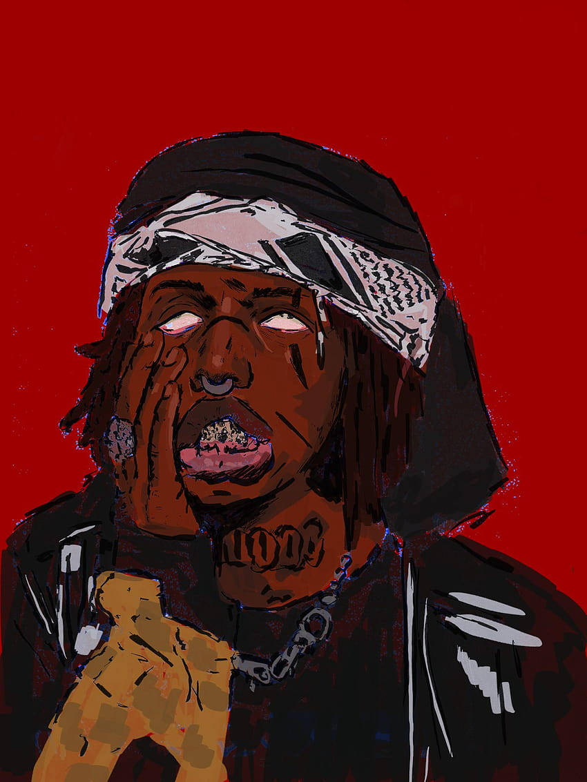 Painting Of The Face Of Zillakami Background