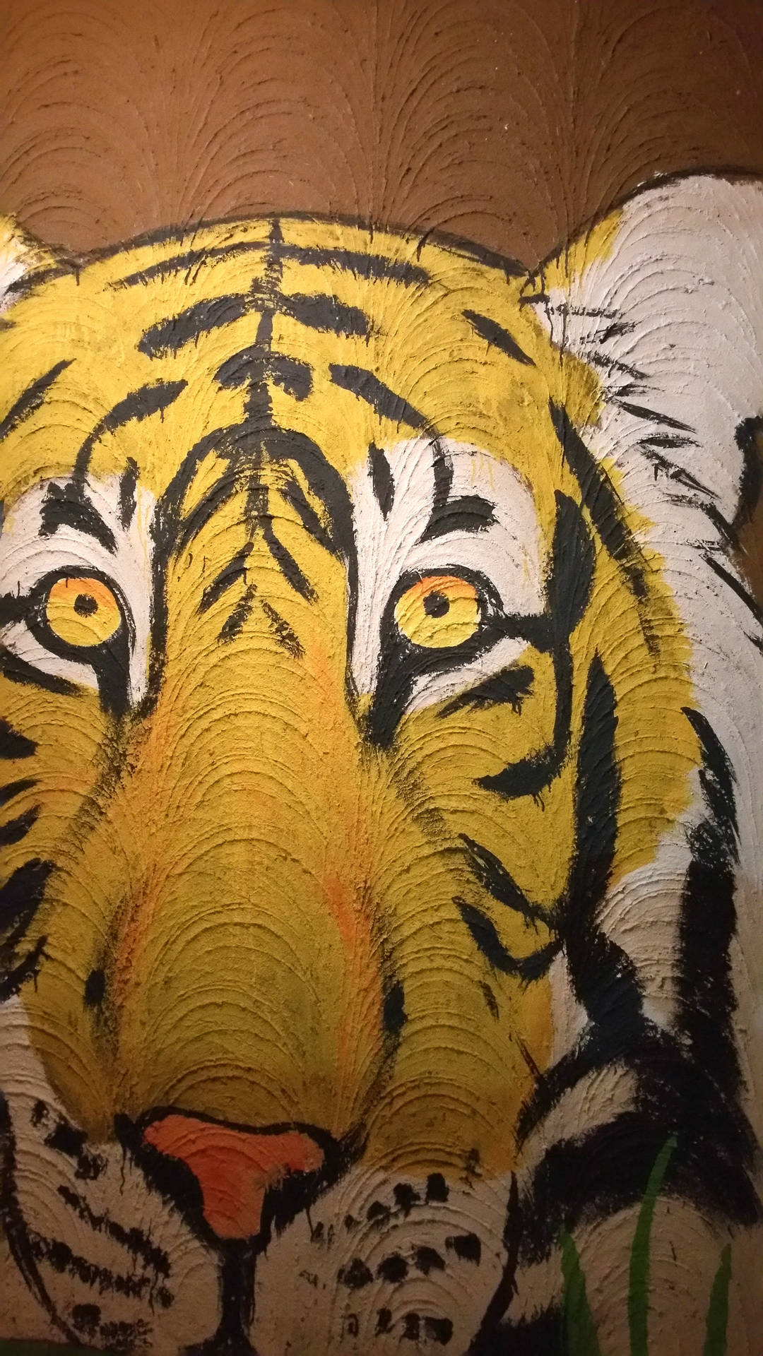 Painting Tiger Iphone Background