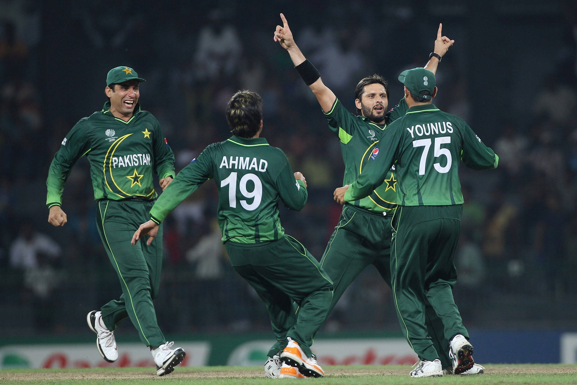 Pakistan Cricket Iconic Afridi Celebration Background