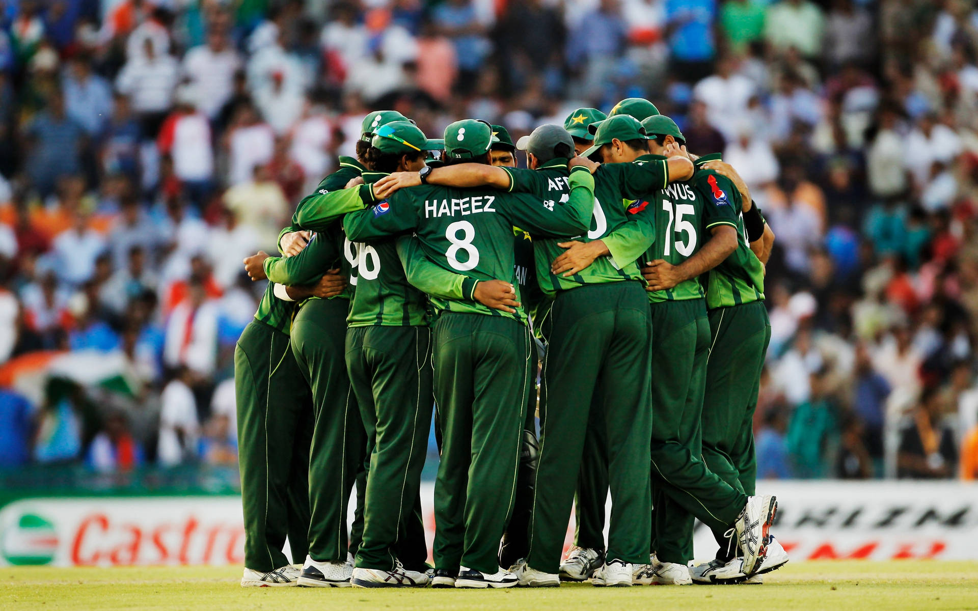 Pakistan Cricket Team Huddle Background