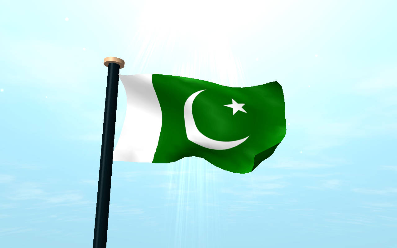 Pakistan Flag Animated Illustration Background