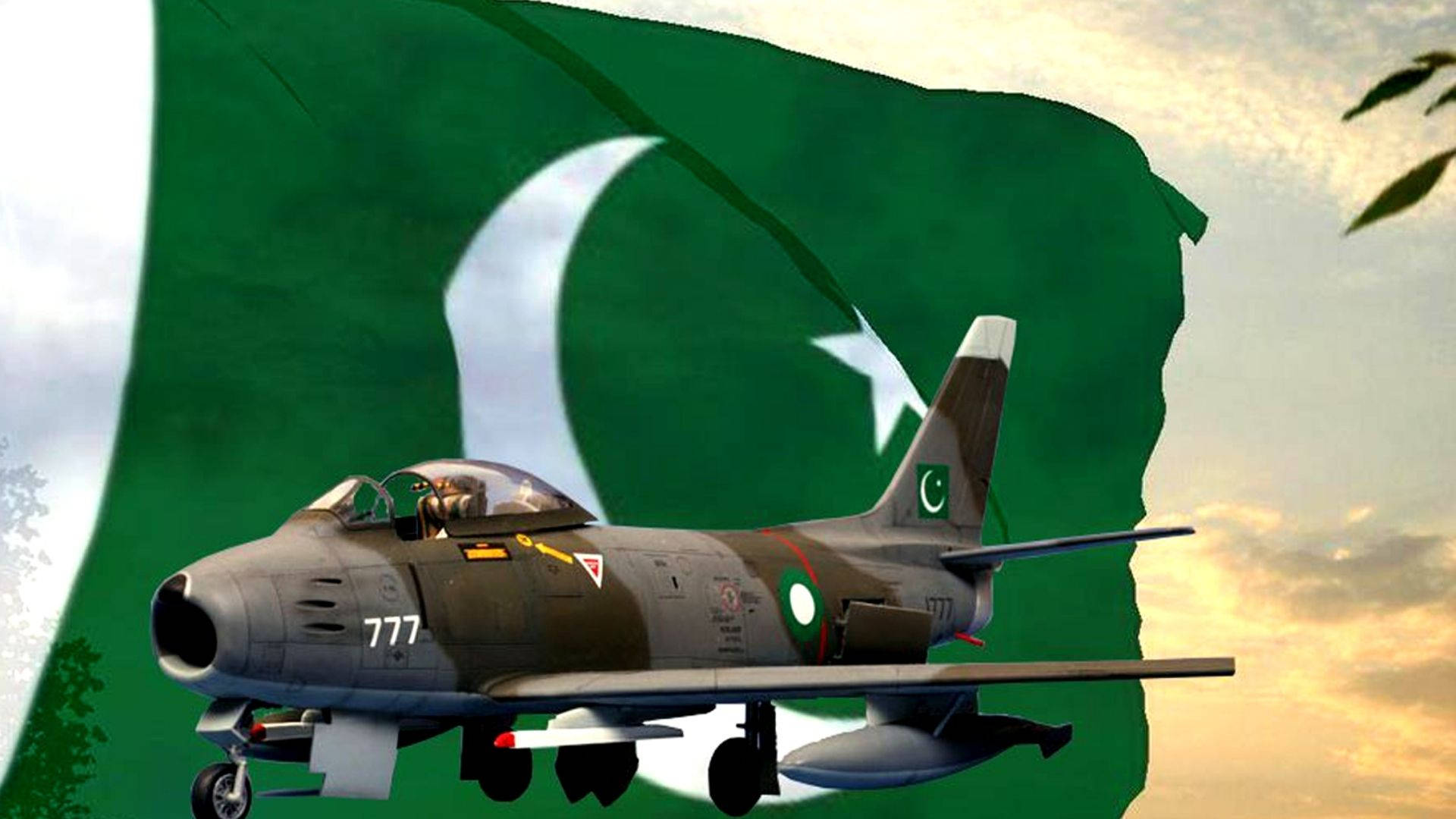 Pakistan Flying Aircraft Background