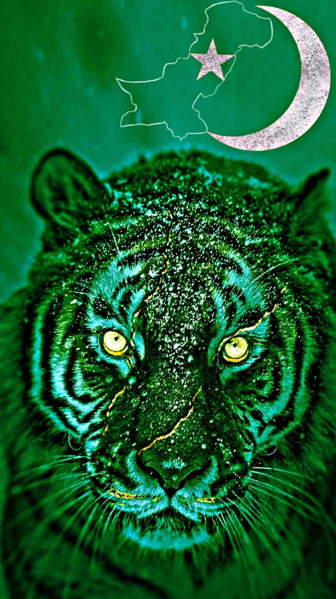 Pakistan Green Tiger Background