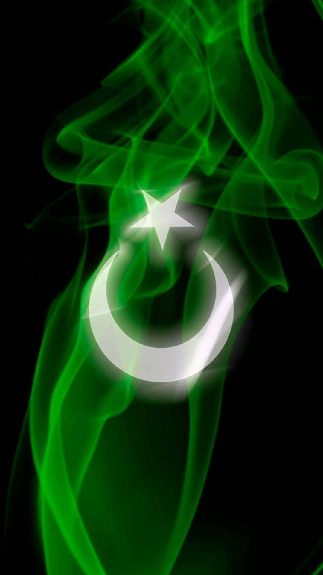 Pakistan Logo Smoke Effect Background