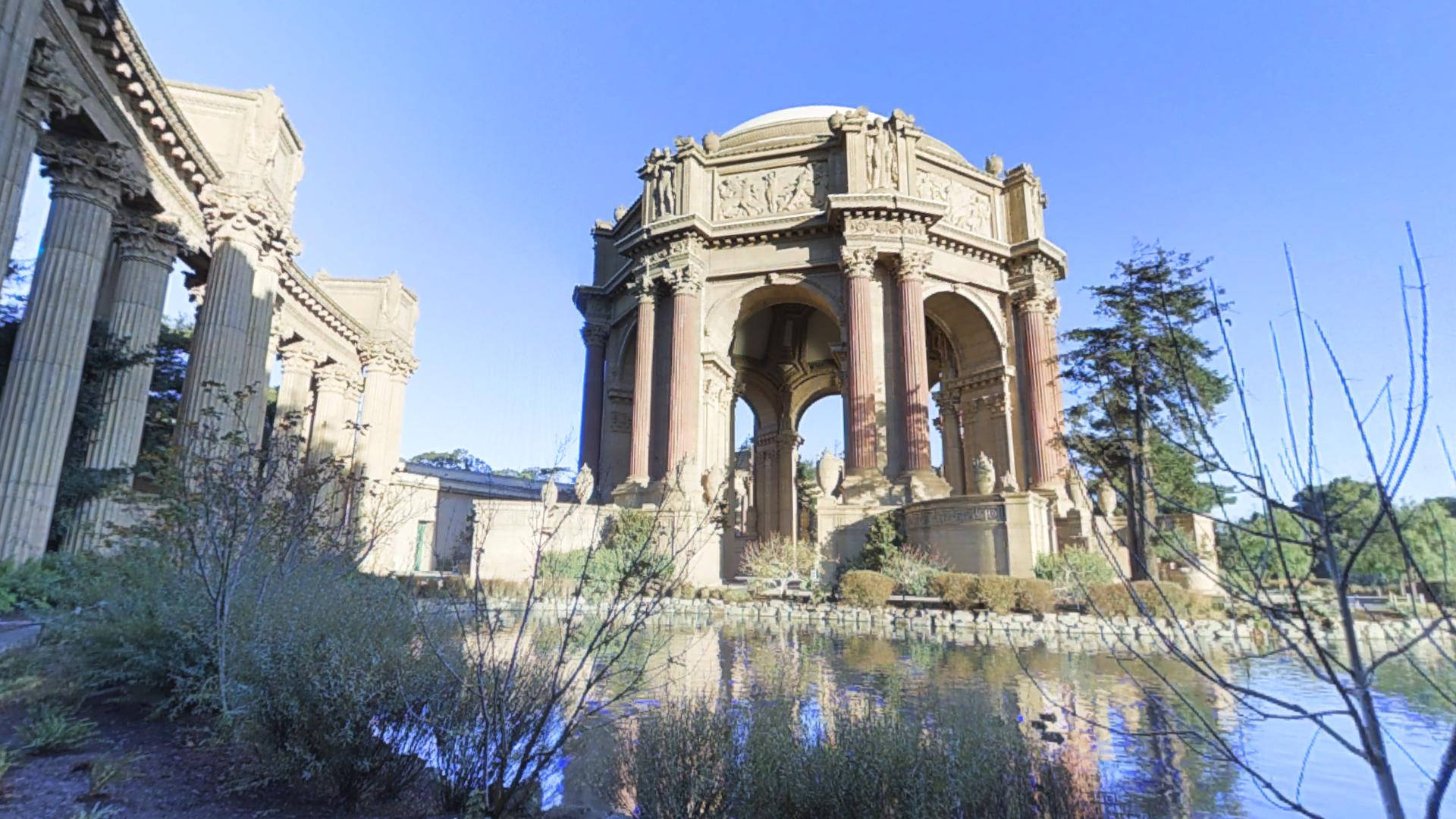 Palace Of Fine Arts Clear Sky Background