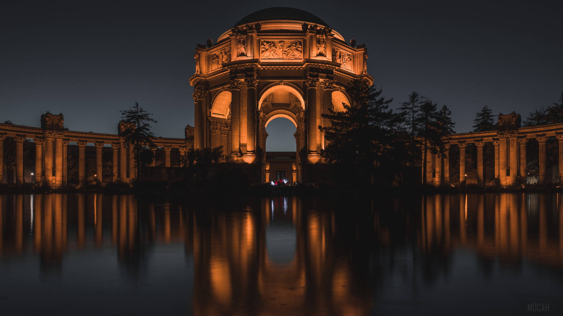 Palace Of Fine Arts Darkness Background