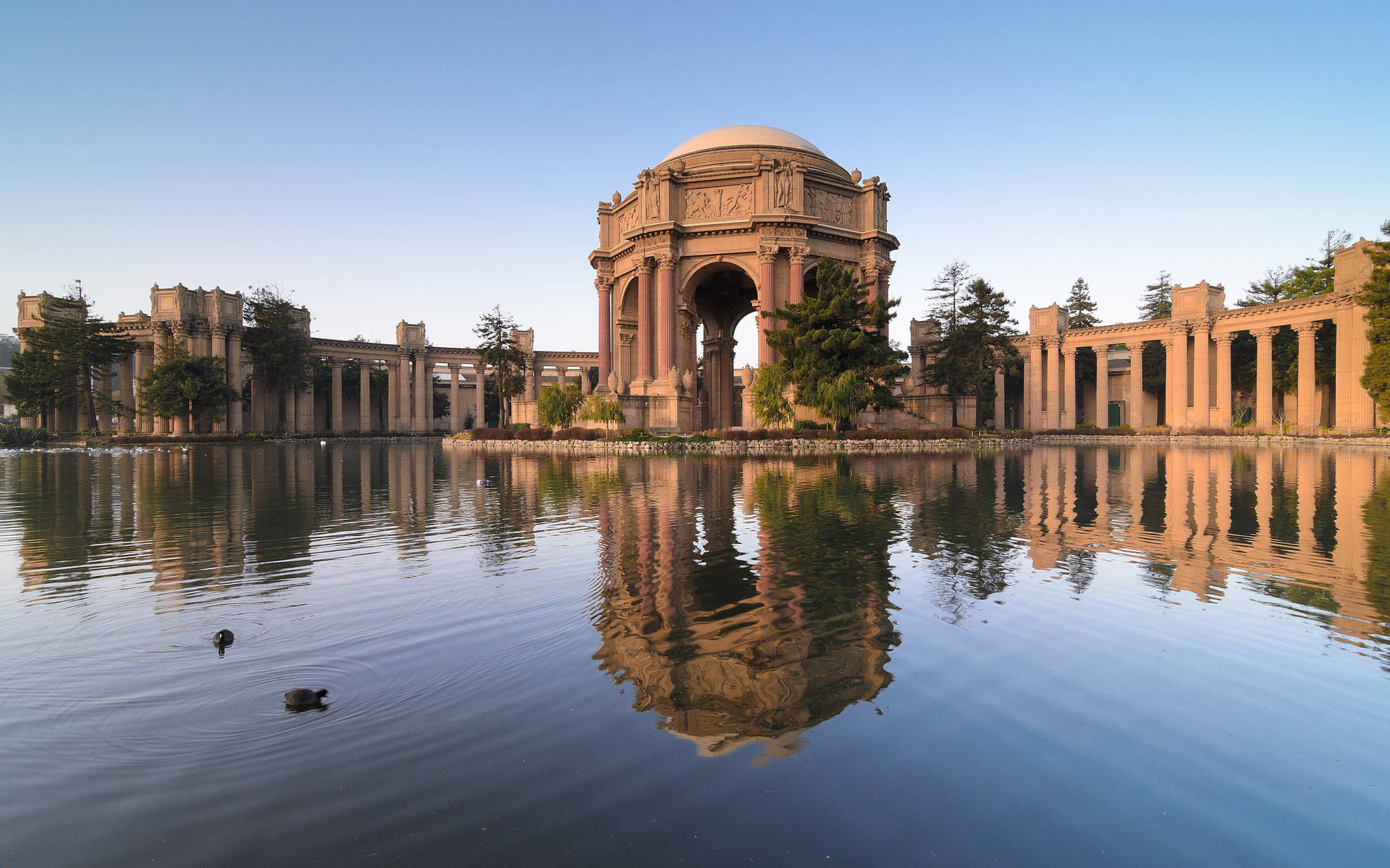 Palace Of Fine Arts Panoramic Background