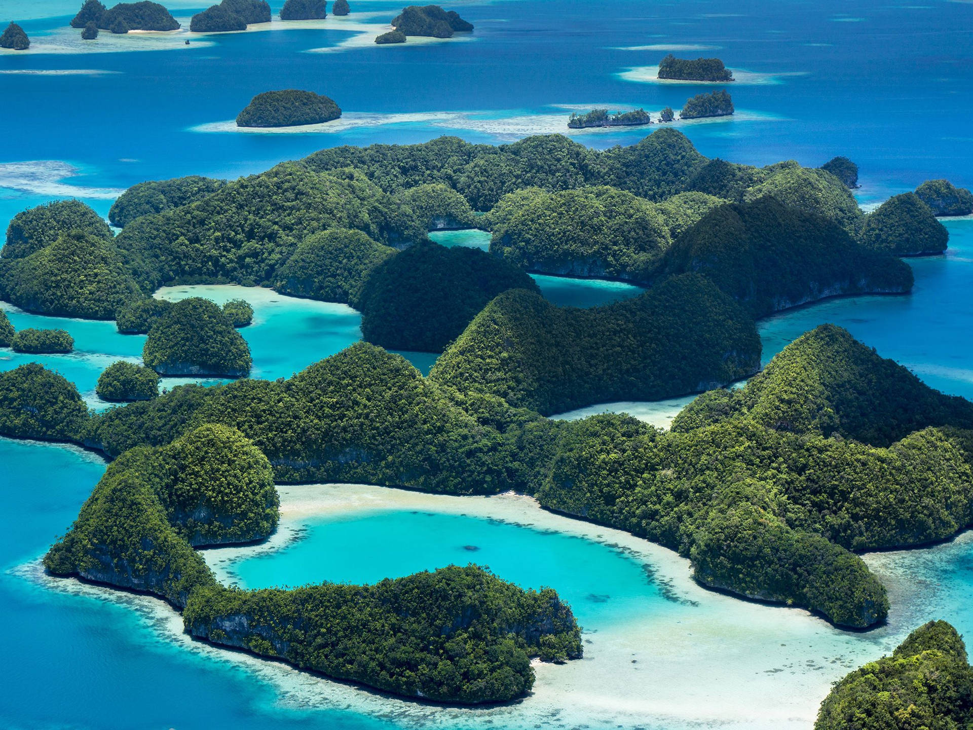 Palau Green Islands Background