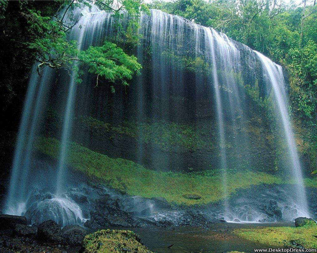 Palau Nggardmau Waterfall Background