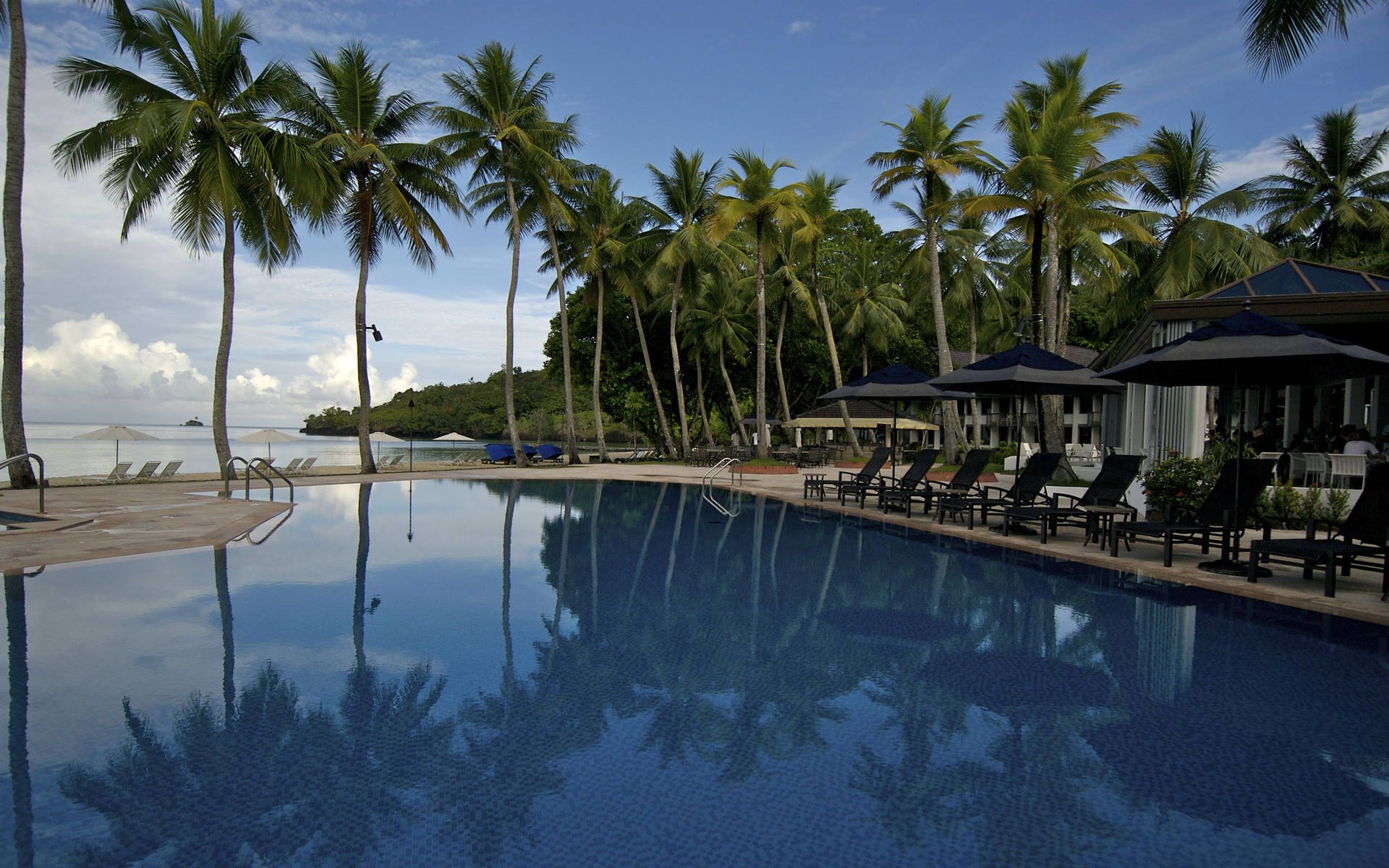 Palau Resort Ocean View Background