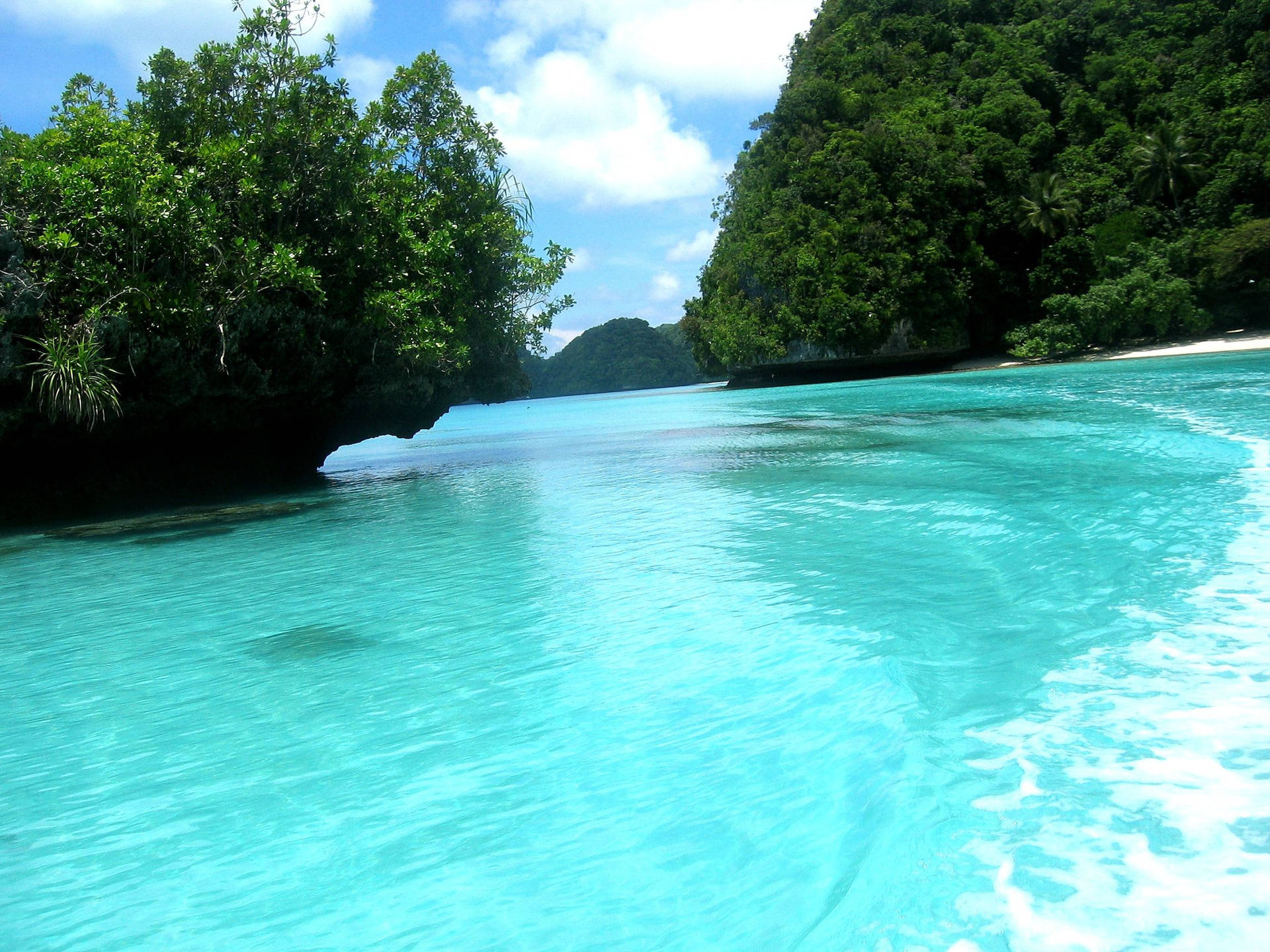 Palau Two Rock Formations Background