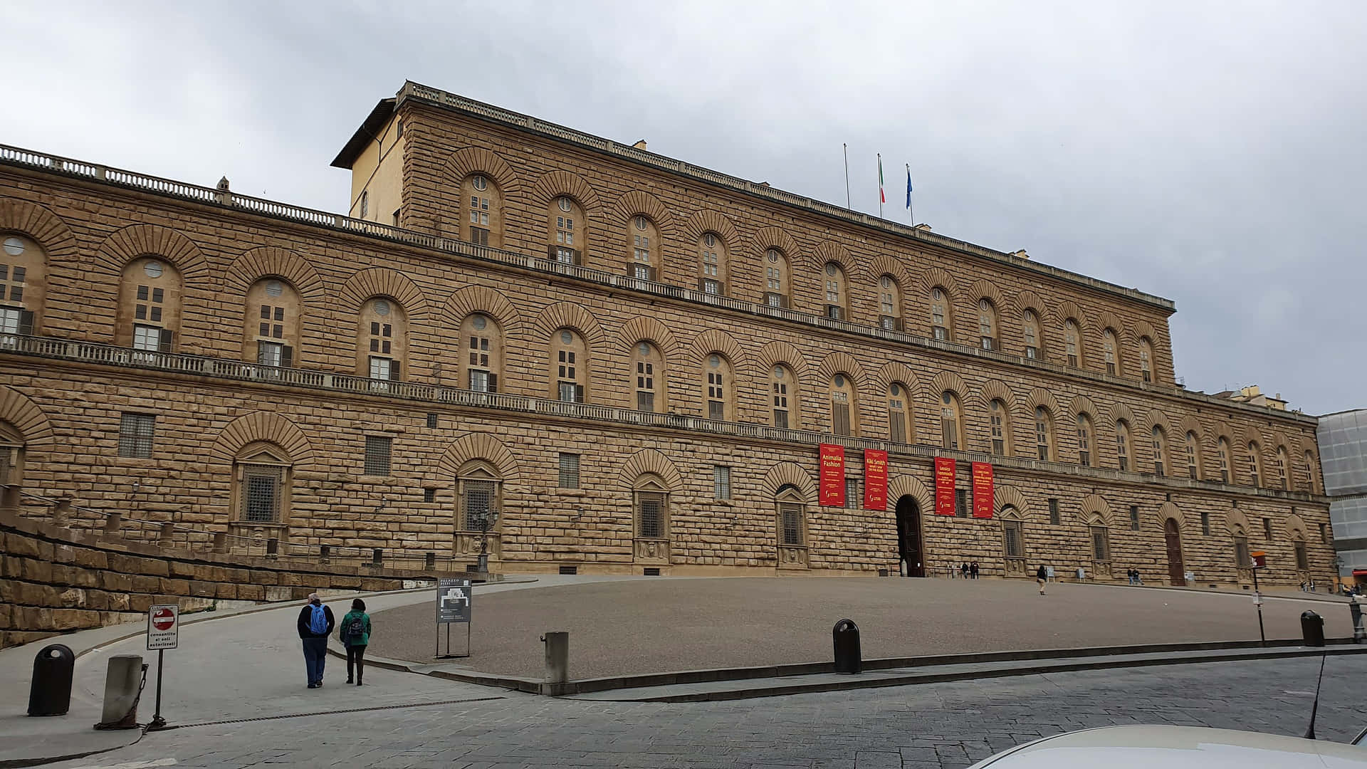 Palazzo Pitti Brick Walls Background
