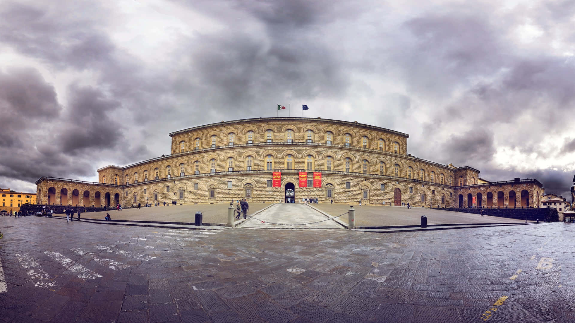Palazzo Pitti Entrance Background