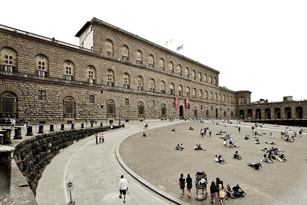 Palazzo Pitti Facade View Background