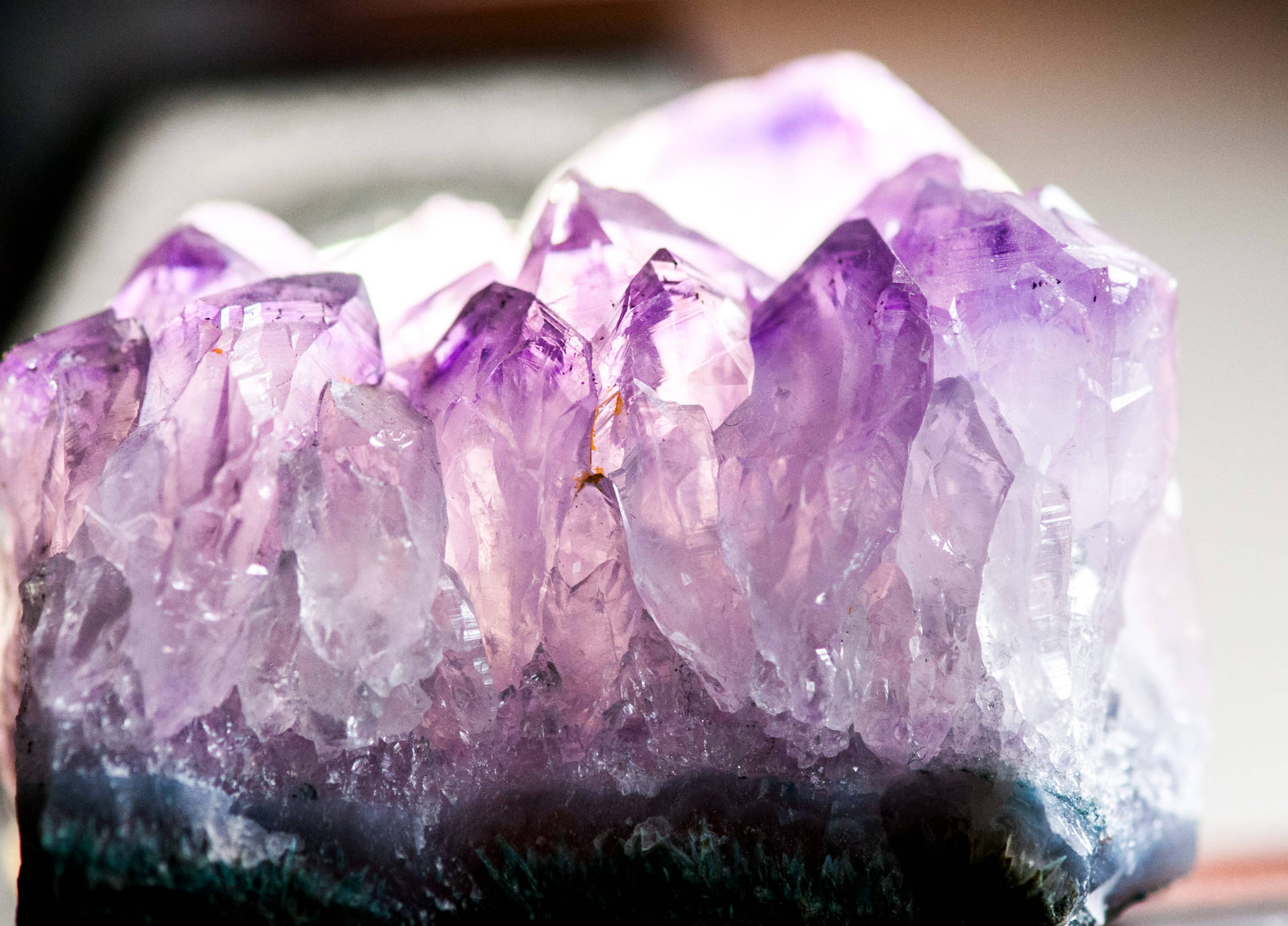 Pale Amethyst Crystal Background