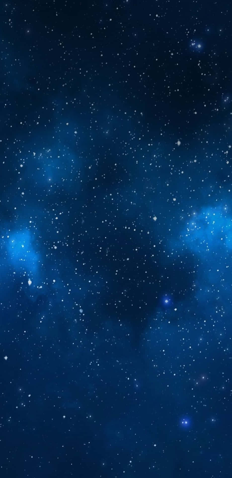 Pale Gas Cloud In Galaxy Blue Aesthetic Background