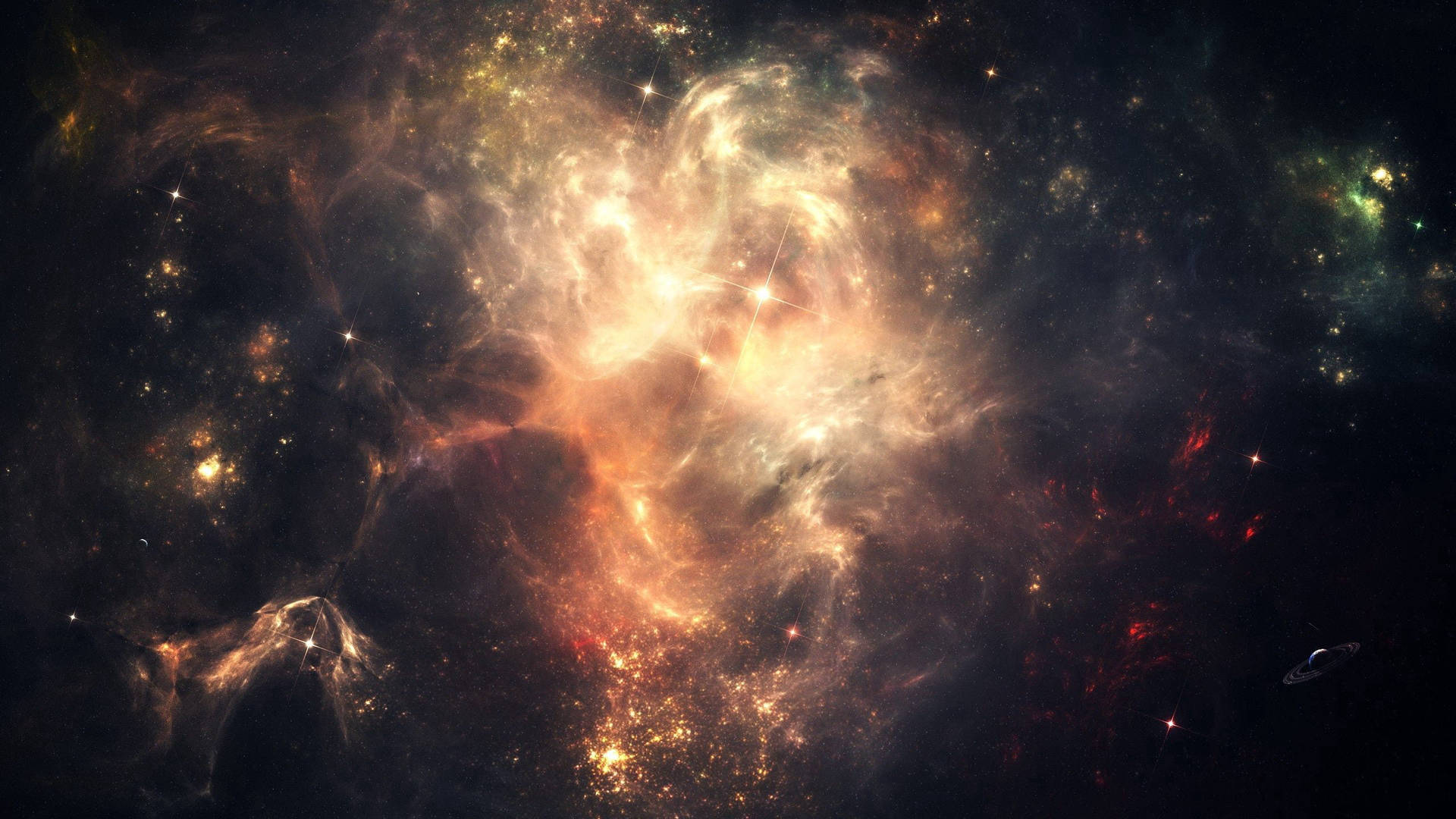 Pale Gold Space Background Background