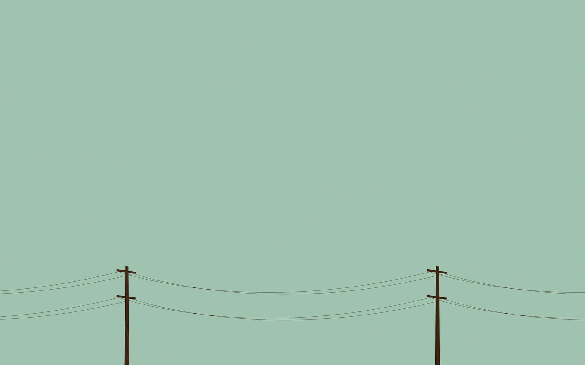 Pale Green Utility Poles Minimal Background Background