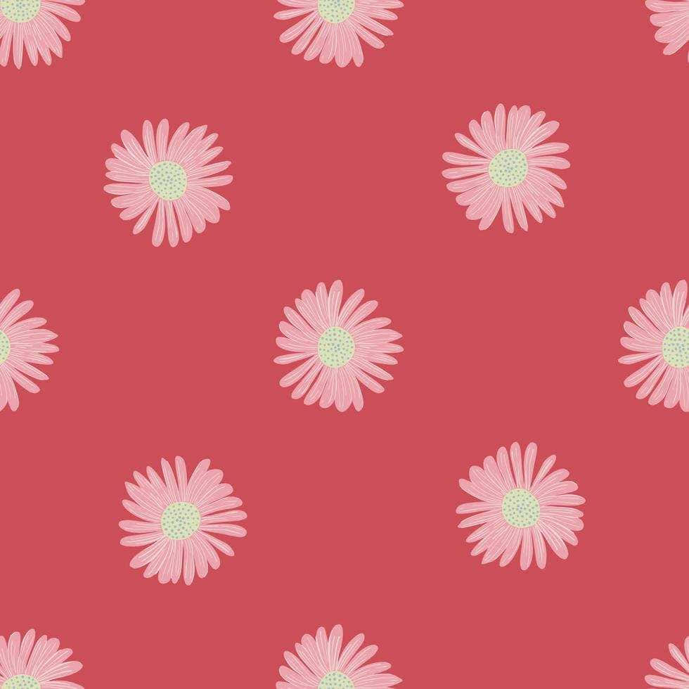 Pale Pink Daisy Pattern Background