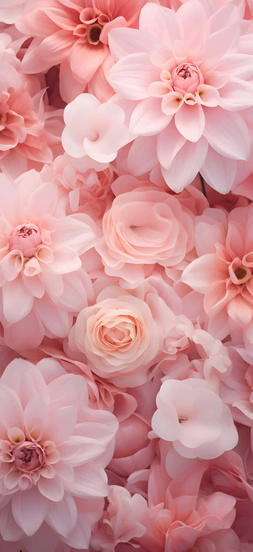 Pale Pink Floral Backdrop Background