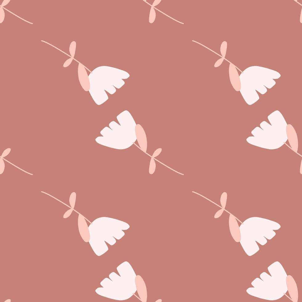 Pale Pink Floral Pattern Background