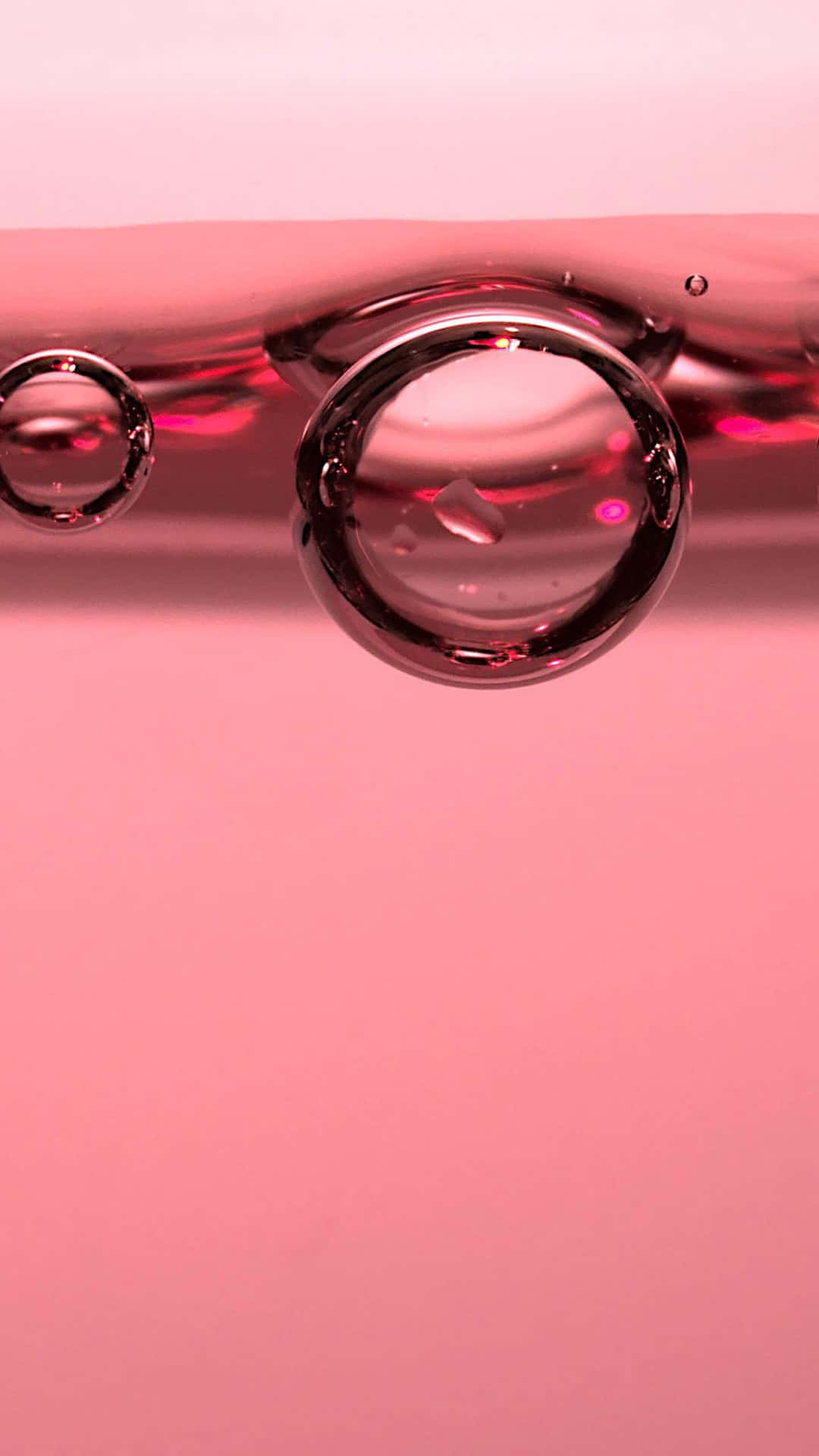 Pale Pink Water Bubbles Abstract