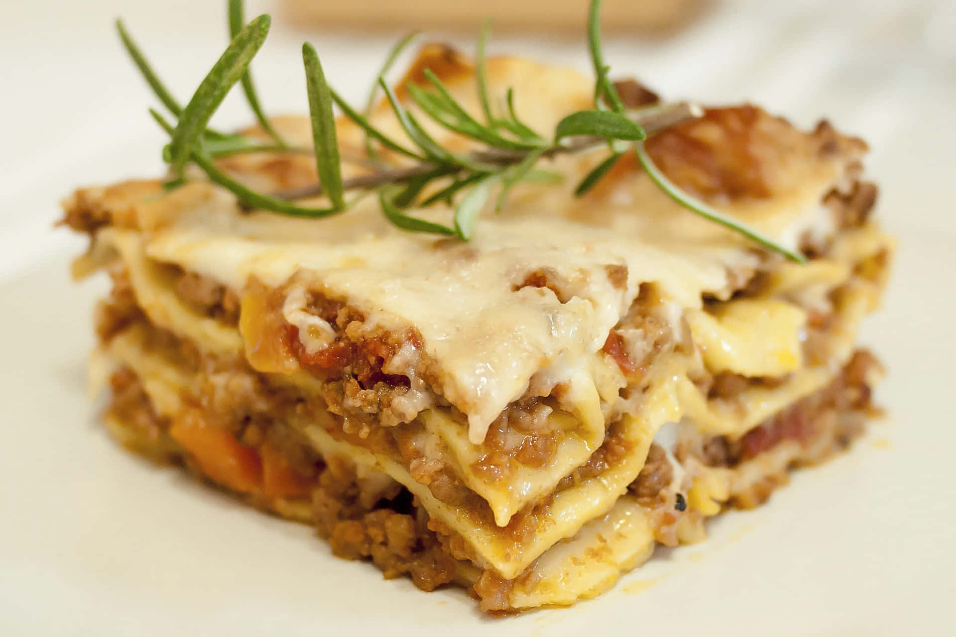 Pale Red Ragu Sauce Lasagna Alla Bolognese Background