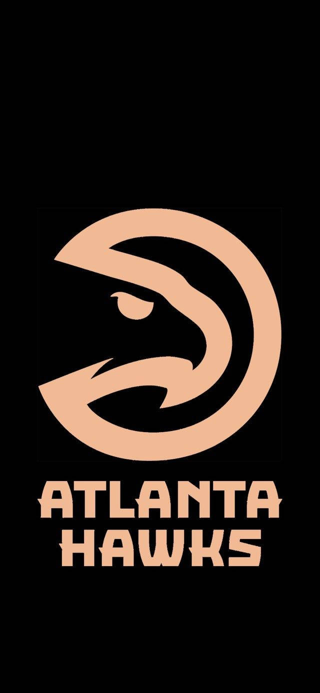Pale Yellow Atlanta Hawks Logo Background