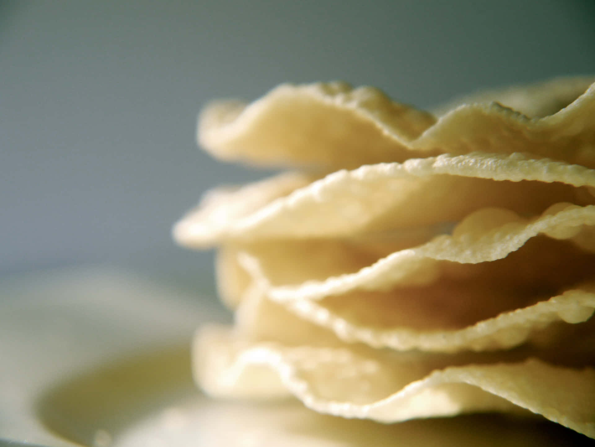 Pale-yellow Stack Of Potato Chips