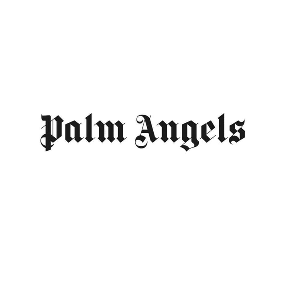 Palm Angels Logo On A White Background