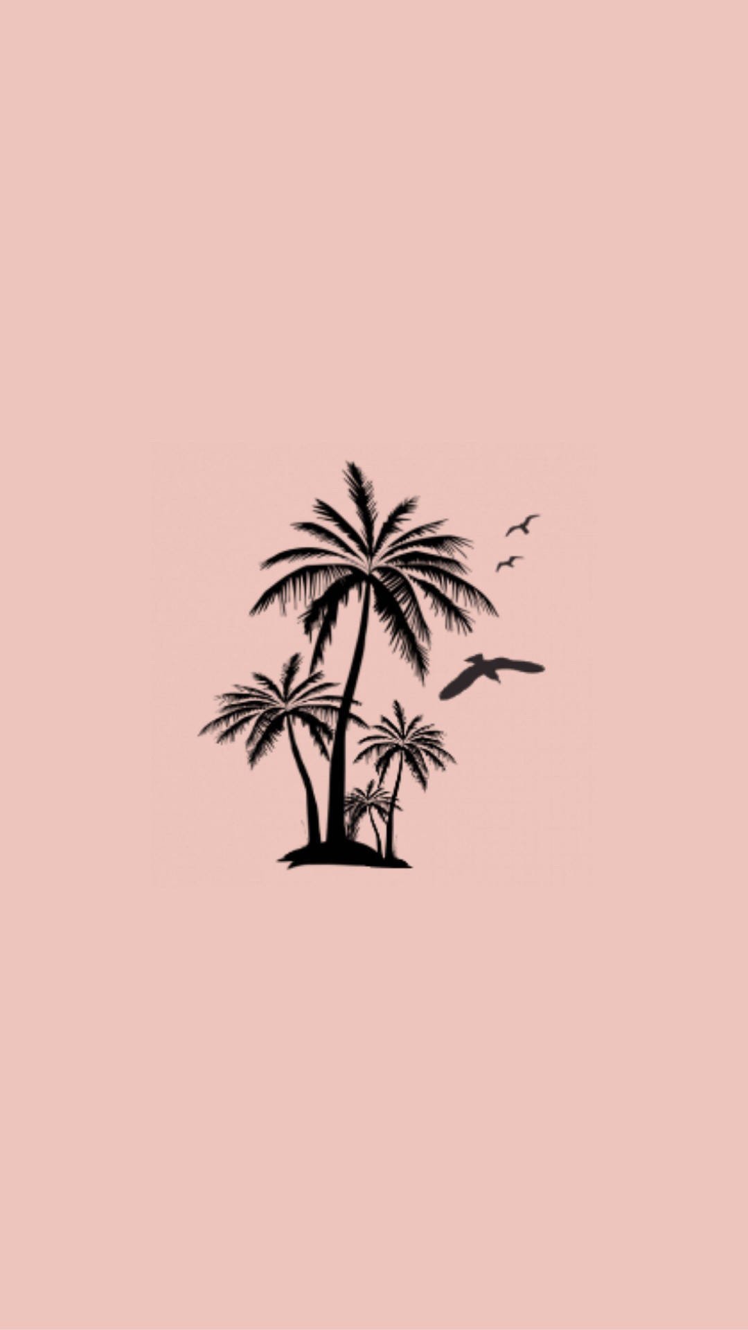 Palm Trees On Island Pfp Aesthetic Background