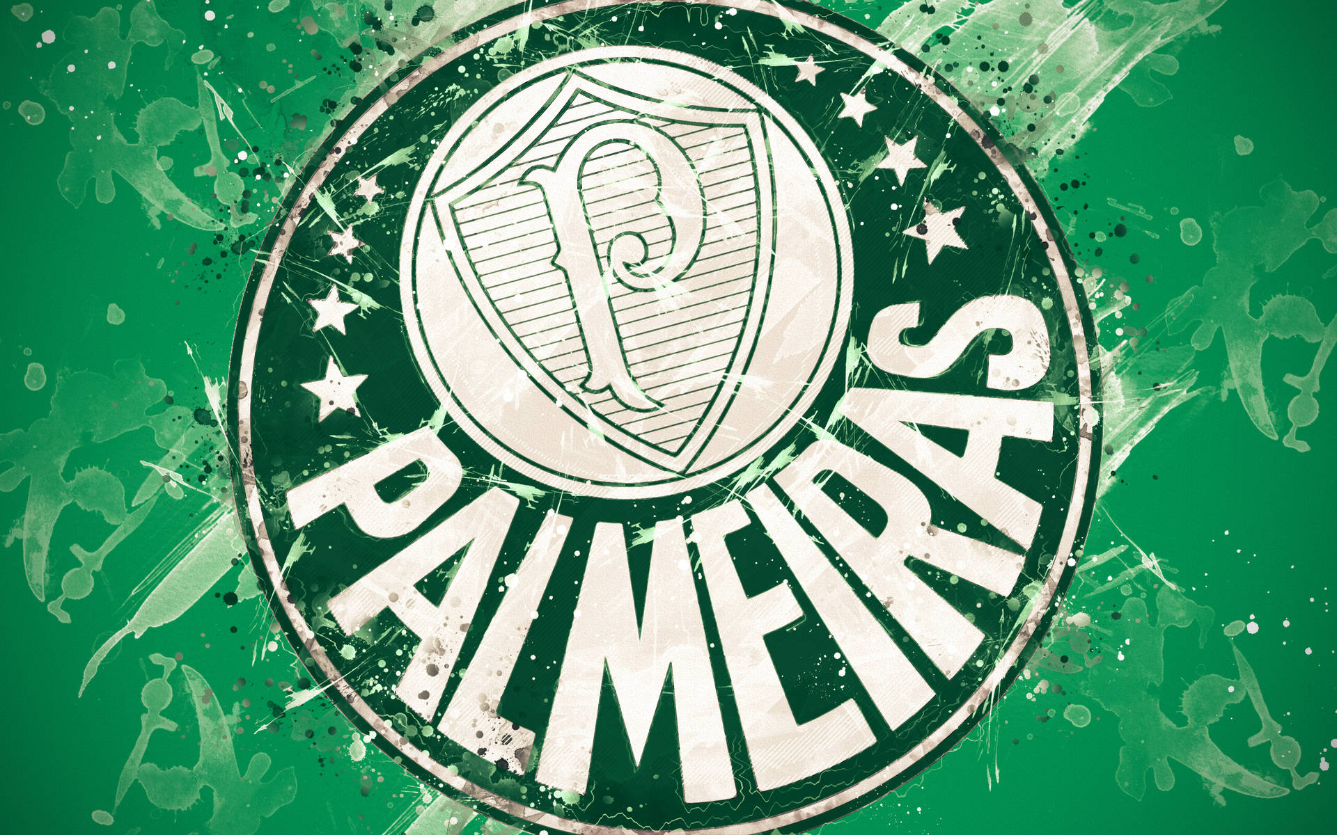 Palmeiras Paint Splash Background