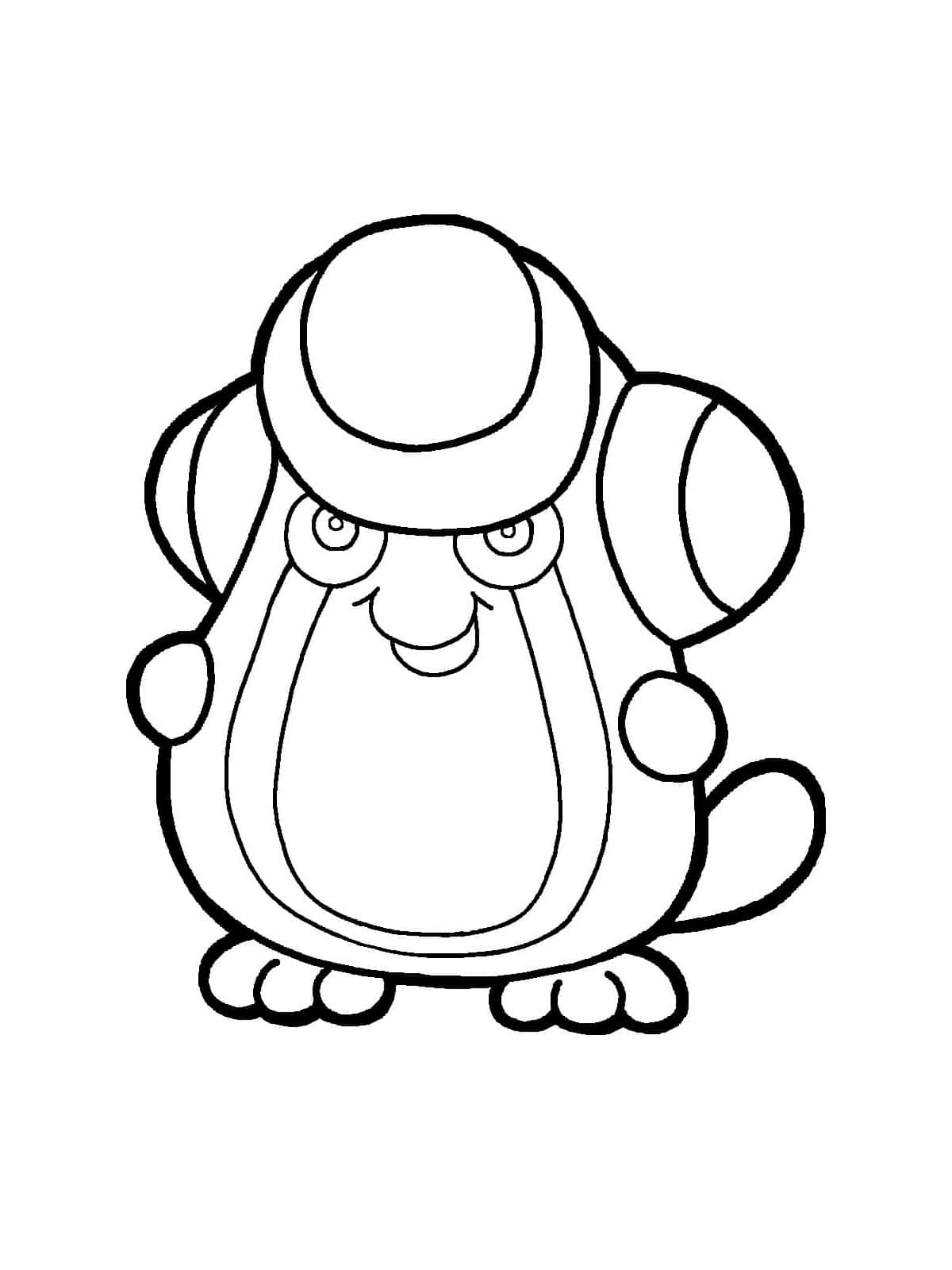 Palpitoad Uncolored Page Background