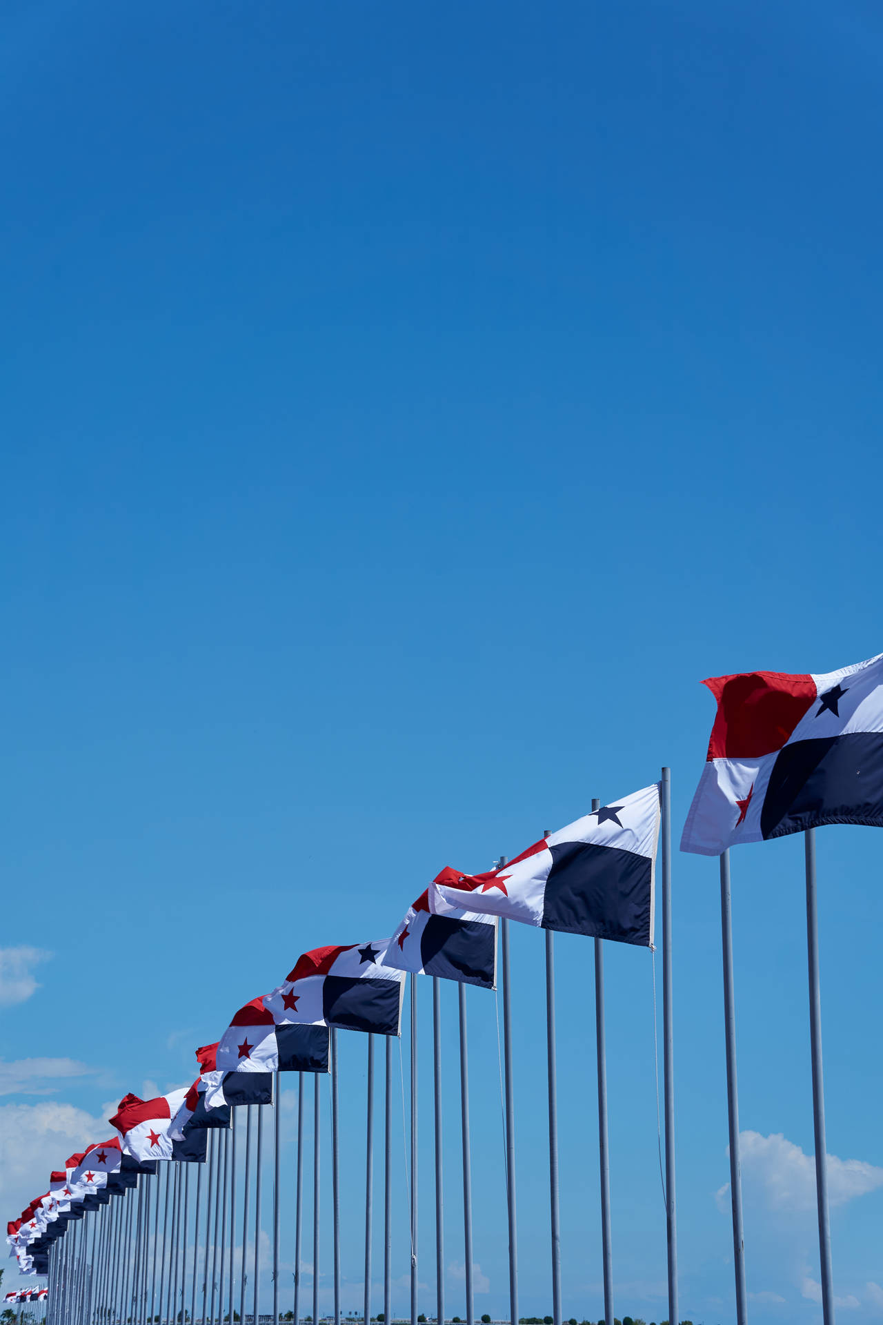 Panama Flags Background