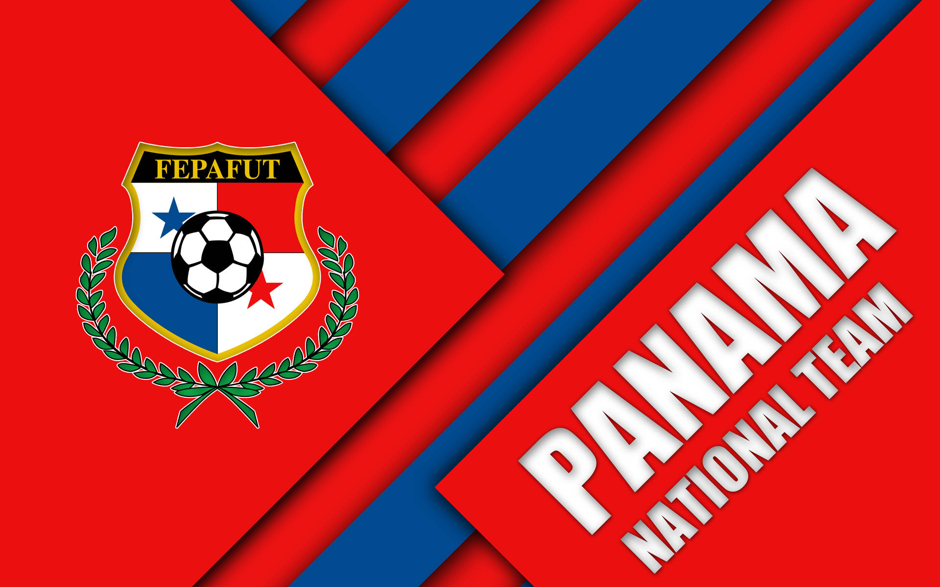 Panama Red Background Flag Background